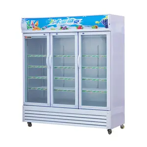 The best single door commercial glass display showcase drink coolers upright fridge refrigerators for sale