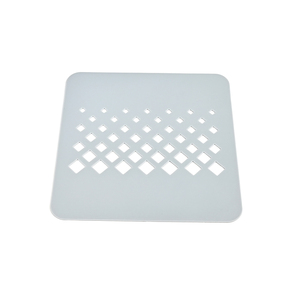 Reusable Food Grade Eco-Friendly Grey <b>Square</b> Silicone Fondant Stencil Sugar Craft Sauce Decorating Mold Kitchen Gourmet Plating - Product Image 2