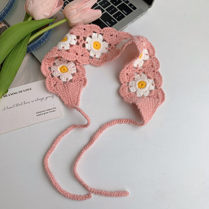 Accessori <span class=keywords><strong>per</strong></span> donne simpatici <span class=keywords><strong>Bandana</strong></span> floreale lavorato a maglia <span class=keywords><strong>per</strong></span> feste - Product Image 1