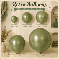 Ensemble de ballons en latex imprimés de couleur rétro de 5 pouces, blanc sable et rose rétro, surface lisse ronde, décoration de fête et de mariage