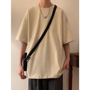 Camiseta de Algodón Grueso con Estampado Serigrafiado, Diseño Sólido, 100% Algodón de Alta Calidad, Talla Grande, Estilo Hip Hop, Unisex, Ropa Urbana - Product Image 6