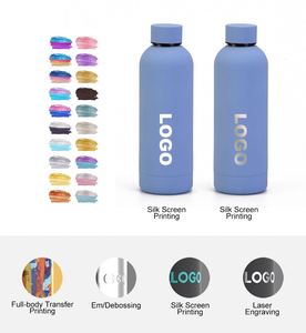 Custom Logo 500ML Double Wall Stainless Steel Water Bottle Small Mouth Sports Travel Vacuum Thermos Leak Proof <b>Flask</b> <b>for</b> Outdoor - Product Image 6