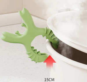 Pequeño soporte de ABS para utensilios de cocina con clips para ollas y reposacucharas, diseño antidesbordamiento para <span class=keywords><strong>el</strong></span> hogar - Product Image 1