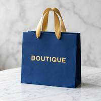 Premium Papier-Geschenktüte mit Goldband-Verschluss für Hochzeiten und Feiern Recycelbare Kleine Luxus-Geschenkverpackungstasche