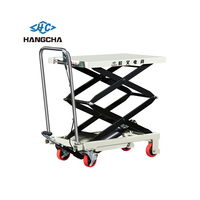 Mesa Elevadora de Tijera Hidráulica Manual Hangcha, Carro de Transporte Manual de 200 kg, Mesa Elevadora de Tijera de 350 kg, 150 kg, 300 kg