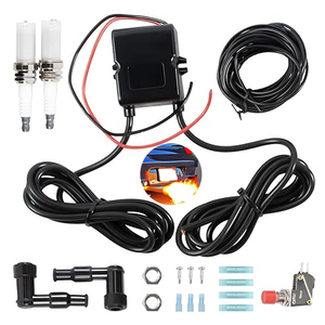 Kit lance-flammes universel double flamme pour voiture, tout-terrain, avec bougies d'allumage, module d'allumage et interrupteur à bouton-<span class=keywords><strong>poussoir</strong></span> - Product Image 5