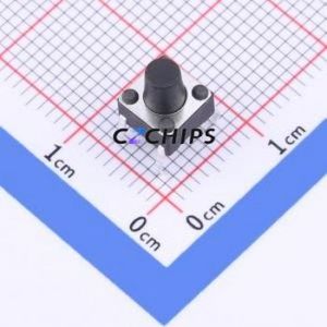 TSD001B07518A Tactile <b>Switch</b> Through hole Component (THT)-4P,6x6mm <b>Switch</b> Round Button 1.8N Through Hole 6mm - Product Image 1