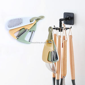 Ensemble d'ustensiles de cuisine 3 pièces : éplucheur à <span class=keywords><strong>julienne</strong></span> pour légumes, presse-ail et gingembre, outils de cuisine empilables, accessoires - Product Image 3