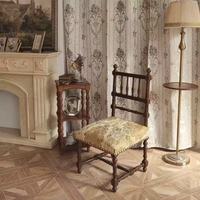 Chaise de salle à manger en bois massif, style antique moderne, écologique, durable, certifiée E0, fabriquée avec précision par CNC, pour une utilisation à la maison et en extérieur