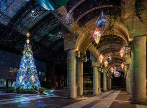 Özelleştirilmiş 20ft 30ft 40ft dev açık dekoratif su geçirmez noel yapay top ağacı LED ışıklı noel kulesi - Product Image 3