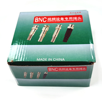Prix de liquidation pour adaptateur de connecteur à ressort à broche centrale mâle RG58 RG400 RG142 câble Coaxial prise BNC connecteur RF qualité laiton