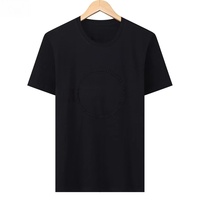 Camiseta de Hombre 2026, Nueva, Casual, para Negocios, Estampada, Transpirable, de Algodón Puro, Suave al Tacto, de Manga Corta y Gruesa