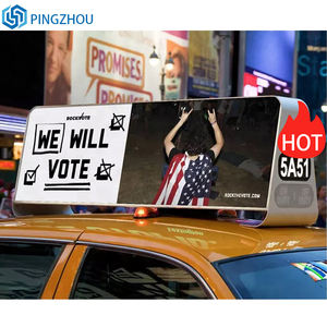 Écran LED de toit de <span class=keywords><strong>taxi</strong></span> double face imperméable P5p2.5 pour publicité automobile, écran LED de toit de voiture, contrôle Wifi 4G - Product Image 2