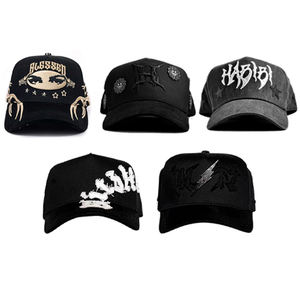 OEM/ODM قبعات من جلد الغزال مطرزة شخصية 5 لوحة منظم سناباك الأصلي Gorras G5 بارباس اللحية قبعات ذهبية مع صندوق - Product Image 3