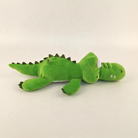 Vente en gros d'animaux en peluche, jouets en peluche mignons et doux, matériau en peluche, tailles personnalisées, jouet en peluche crocodile vert pour enfants