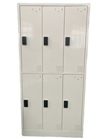 Armario de almacenamiento para oficina y laboratorio, mueble de color blanco con cerradura