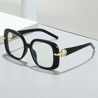 Monture de lunettes tendance de grande taille, compatible avec les verres de myopie, montures de lunettes carrées de haute qualité pour femmes, style Europe et Amérique