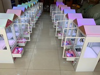 Distributeurs automatiques de peluches commerciaux personnalisés avec griffes, lumières LED clignotantes et effets sonores pour centre de jeux