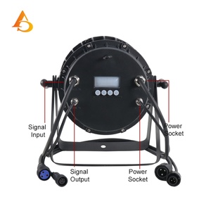 Luz Par LED RGBWA de Alta Calidad, Resistente al Agua, Controlada por DMX, 24 LED de 18W, Iluminación Ascendente - Product Image 4