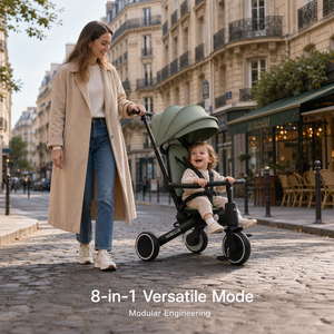 <span class=keywords><strong>Triciclo</strong></span> Plegable Compacto 8 en 1 de Fábrica ODM con un Solo Botón, para Viajes en Avión, Alternativa a la Carriola para Niños Pequeños, Cumple con la Norma ASTM F963 - Product Image 1