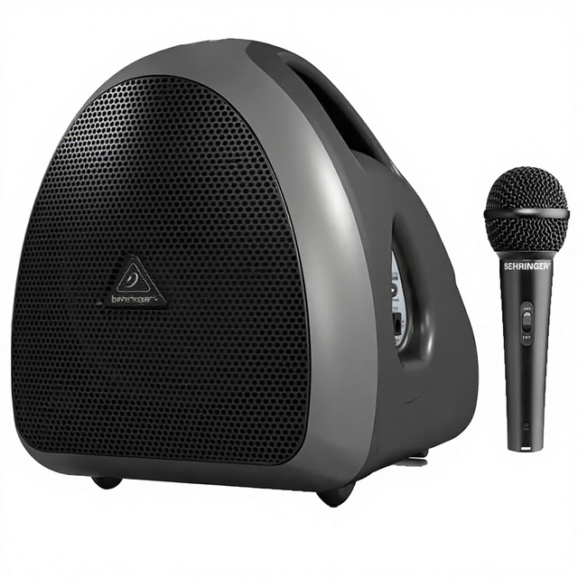 Behringer EUROPORT HPA40 40 Watt Handheld PA System with 1 Microphone Wireless Microphone Option and Rechargeable Battery