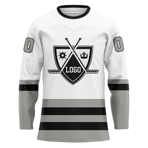 Sudadera con capucha de encaje de hockey con logotipo personalizado, fabricante de bordado personalizado, uniforme de Jersey de hockey sobre hielo - Product Image 3