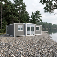 Casa Contenedor Expandible Prefabricada de Lujo, Impermeable, de 20 y 40 Pies, Villa Moderna Prefabricada, Vivienda de 2, 4 y 5 Dormitorios