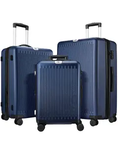 Valigia da viaggio trolley da 3 pezzi set di valigie bagaglio all'ingrosso in fabbrica Pc unisex bagaglio a mano di grande capacità con ruote