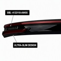 Feu arrière traversant Changan CS55PLUS, référence OE 4133110-AW05, étanche, rouge et noir, ensemble de feux de position arrière à LED