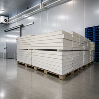 Panneau sandwich en polyuréthane pour isolation thermique des murs, idéal pour les projets d'ateliers et d'entrepôts