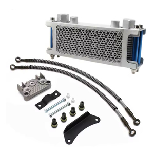 Kit de refroidisseur d'huile universel pour <span class=keywords><strong>motocross</strong></span> <span class=keywords><strong>50cc</strong></span>-140cc, modifié pour <span class=keywords><strong>Honda</strong></span> Yamaha Kawasaki Dirt Bike Mopeds Enduro <span class=keywords><strong>Motocross</strong></span> - Product Image 4