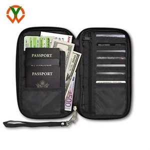 Estuche con cremallera para pasaportes y documentos de viaje de BSCI Factory - Product Image 1