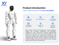 Robot humanoïde portable intelligent 21 DoF Bumi avec caméra et capteur IMU 6TOPS 0,5 m/s, contrôlé par la voix pour l'apprentissage et l'usage quotidien