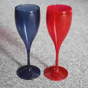 Verre à vin à champagne en plastique pour fête de mariage bon marché gobelet à vin à champagne en plastique <span class=keywords><strong>jetable</strong></span> personnalisé incassable verre à vin à champagne en plastique - Product Image 4