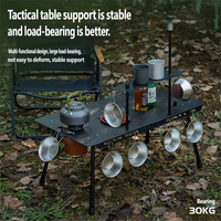 Table pliante d'extérieur, table de camping et de pique-nique portable, ensemble de meubles de maison comprenant une table et des chaises, idéal pour les pique-niques