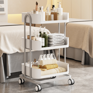 Z Commercial Beauty Trolley Hairdressing Manicure Tattoo Beauty Salon Special Tool <b>Cart</b> Light Luxury Plastic <b>Foldable</b> SPA Mobile - Product Image 6