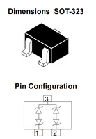 Diode TVS unidirectionnelle Leiditech SMC24-323 SOT-26 24V 48A 18pF 4 lignes pour l'électronique grand public et les équipements de communication