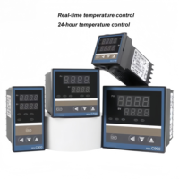 Paket Sensor Suhu REX C900 Thermostat Pengontrol Suhu PID REX-C100 Output Relay/SSR