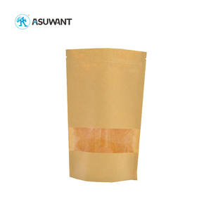 Bolsa de papel Kraft reciclable, bolsa de café ecológica con estampado personalizado, embalaje Biodegradable en polvo - Product Image 5