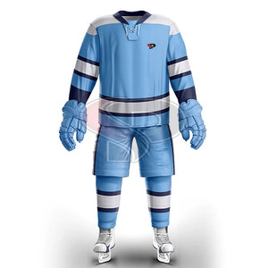 Ensembles de hockey sur glace unisexes sur mesure en gros uniforme respirant à séchage rapide à vendre - Product Image 1
