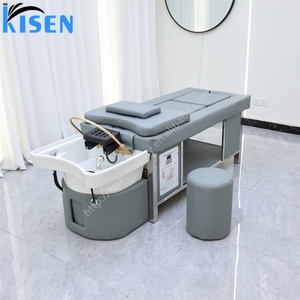 Kisen All in One Shampoo <b>Bed</b> <b>for</b> Barbershop Beauty Salon and Home Spa Complete with Scalp Body Massage and Light Water Therapy - Product Image 2