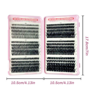 <span class=keywords><strong>Pestañas</strong></span> Postizas Mixtas <span class=keywords><strong>de</strong></span> Gran Capacidad 30D-100D, Tipo D Denso Segmentado, Curvatura 8-16mm, Naturales, para Venta Transfronteriza en Europa y Estados Unidos - Product Image 4