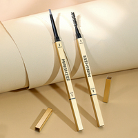 Crayon à sourcils MINSHZEE personnalisé de maquillage OEM Crayon à sourcils ultra-fin imperméable à l'eau résistant à la sueur avec pinceau
