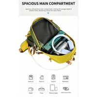 Sac à dos de camping et de sport extérieur professionnel 30L avec cadre externe, doublure confortable en polyester, fermeture éclair étanche, en nylon