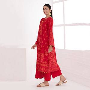 Traje de hombre elegante de 3 piezas, shalwar kameez y salwar de algodón cosido, con color y talla personalizables para bodas y fiestas - Product Image 5