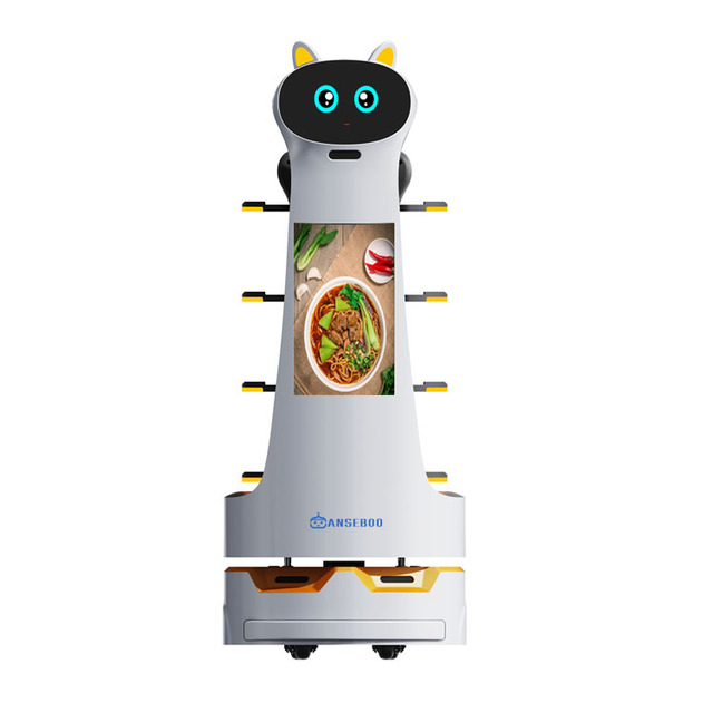 2023 Delivery Robot With Screen Robot Comercial Delivery Robot Outdoor Food Deluvery