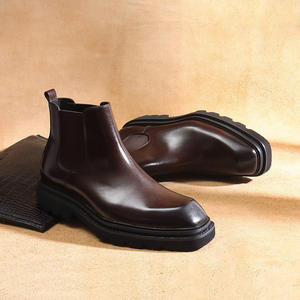 Chaussures plates décontractées et habillées DSYX pour hommes, en cuir véritable respirant, légères, antidérapantes, pour l'extérieur - Product Image 3