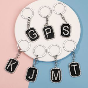 Vente en gros, Meilleure vente : Porte-clés en métal exquis avec initiale 26 lettres en strass, Pendentif de sac, Bijou, Cadeau commémoratif - Product Image 2