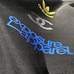 <strong>Customized</strong> 3D Silicone 3D Labels with Factory Logo <strong>Plastisol</strong> Heat <strong>Transfer</strong> Printing Washable and Waterproof - Product Image 2