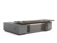 Oficina de escritorio de oficina ejecutiva personalizada de lujo para Gerente CEO o Office Boss Muebles certificados CE